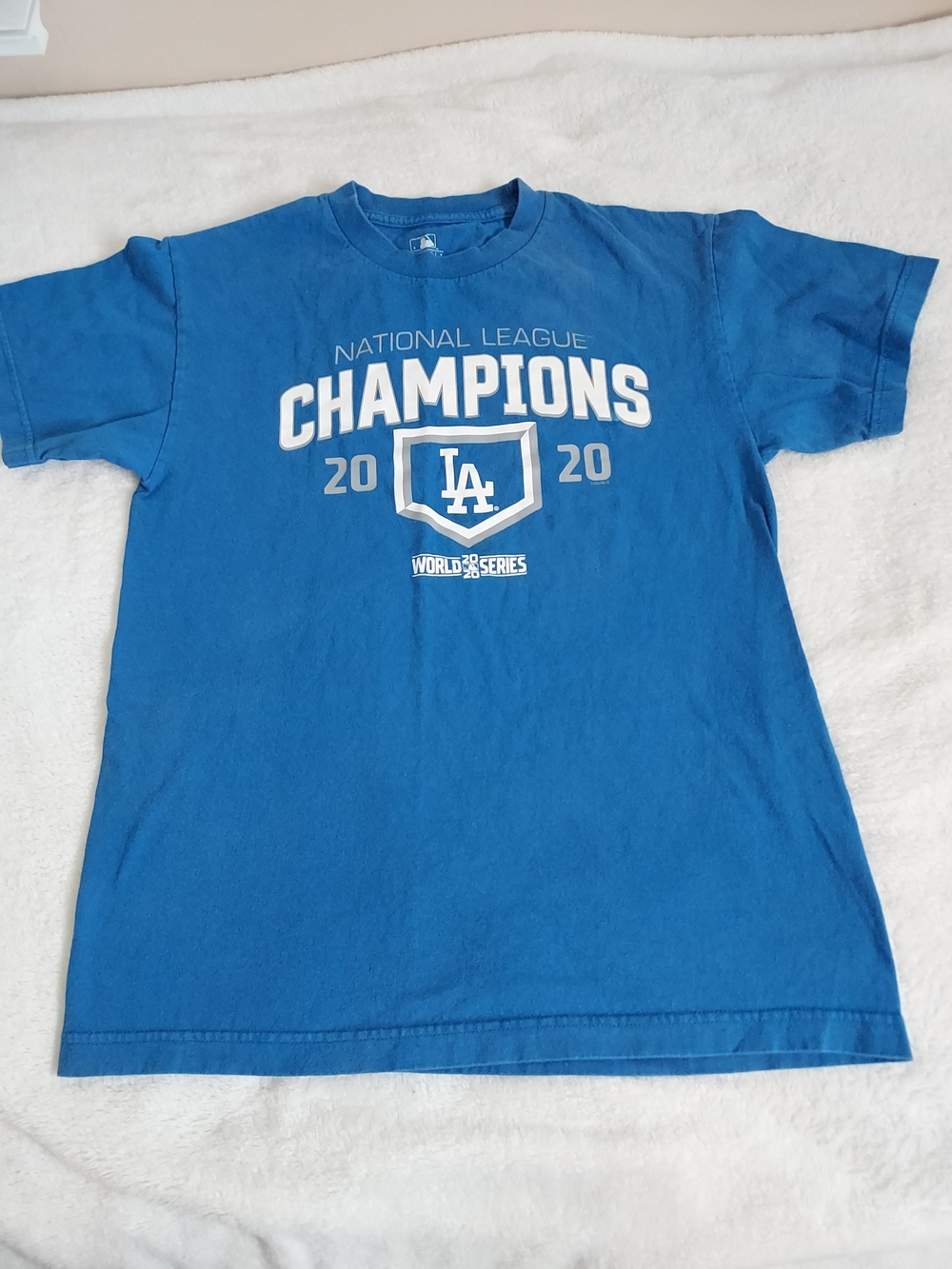 Los Angeles Dodgers Royal Blue "Champions 2020" Graphic Tee
